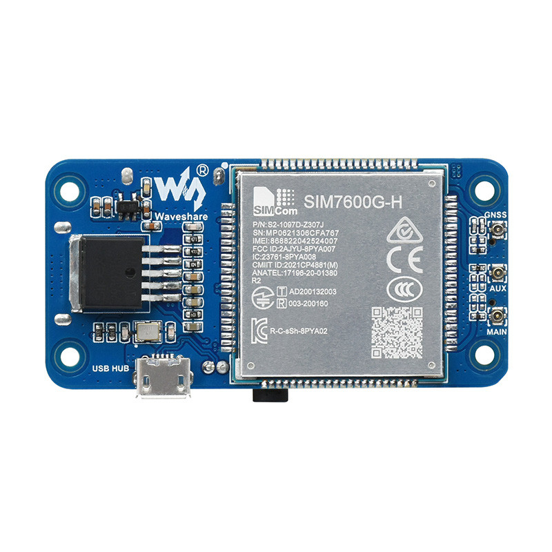 Raspberry Pie 4th Generation 4G IoT Module SIM7600G-H GNSS Beidou GPS Global Multi-Band