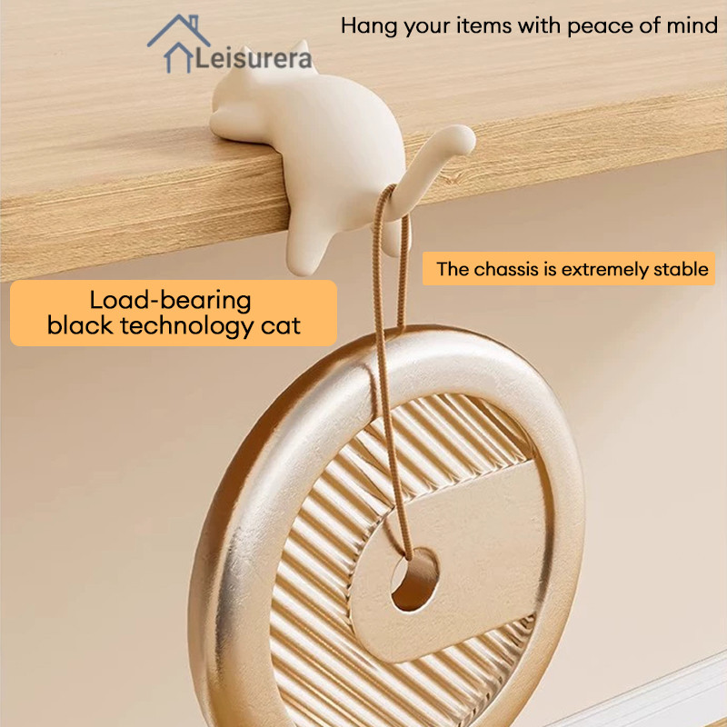 LAลูกแมวเดสก์ท็อปกระเป๋าเป้สะพายหลังตะขอด้านข้างมัลติฟังก์ชั่ไม่มีร่องรอยเจาะฟรี - รูปที่ 6