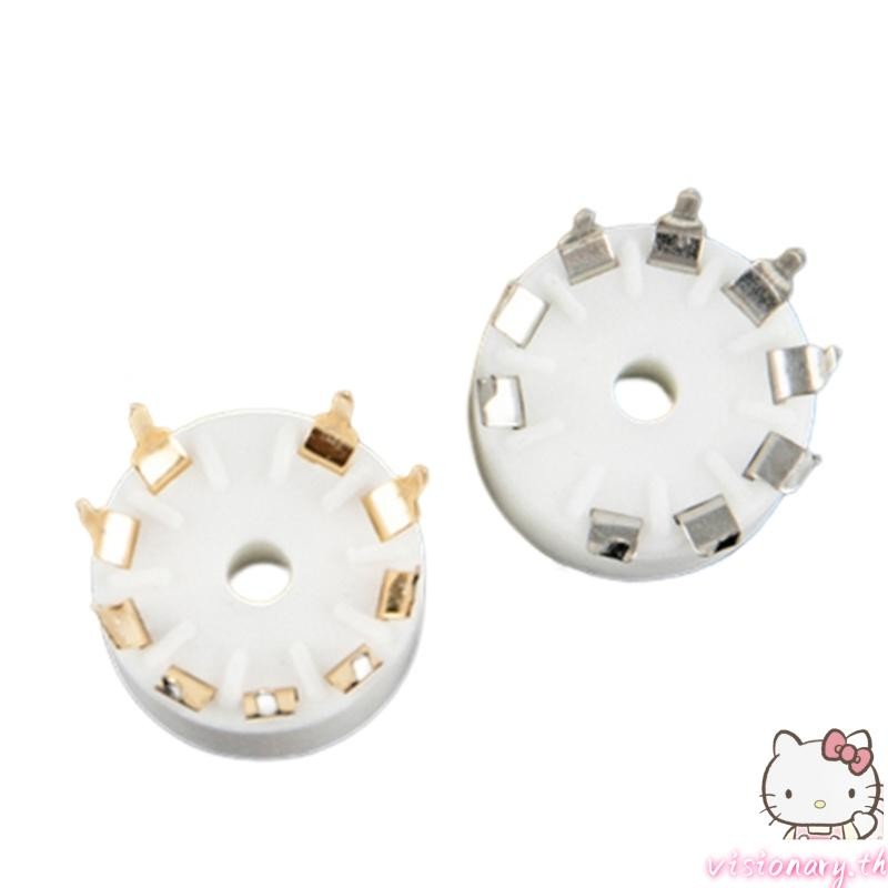 วิสัยทัศน์ที่เชื่อถือได้เซรามิค 9Pin B9A PCB หลอดซ็อกเก็ตสําหรับ 12AX7 12AT7 12AU7 ECC83 ECC82 สําหร