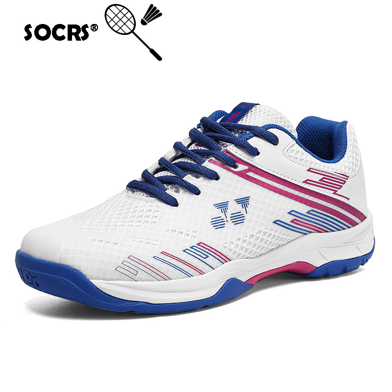 SOCRS มืออาชีพรองเท้าแบดมินตันShock Absorbing แบบlace-up ระบายอากาศได้ดี