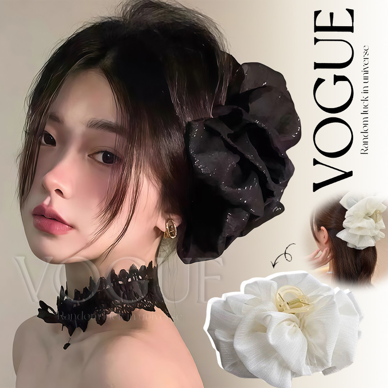 Vogue🌟พร้อมส่ง🌟 กี๊ฟหนีบผม สไตล์สาวจีน ใส่สบายไม่ติดผม สีพื้นใส่ได้ทุกวัน (VO-52)