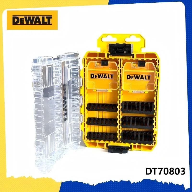 ดีวอลท์ Dewalt dt7083 กล่องเครื่องมือเก็บของขนาดใหญ่ - ตัวแบ่งแบบถอดได้ โปร่งใส ซ้อนได้ สําหรับชิ้นส