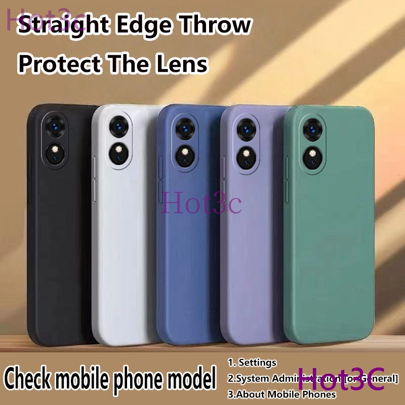 เคส For Oppo A17 / A17K / A18 / A38 / A6 / A6X / A6T Pro / A6 Pro 5G tpu YTCSซิลิโคนเคสโทรศัพท์สีทึบเรียบง่าย