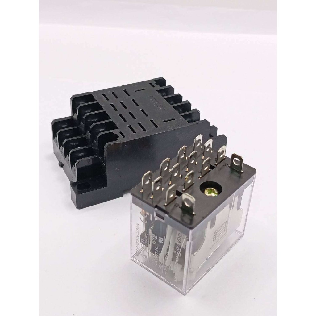 รีเลย์ LY4N  12VDC. 24VDC 24VAC 110VAC 220VAC มีขายทั่งชุด พร้อมส่งจากไทย🇨🇷🛻