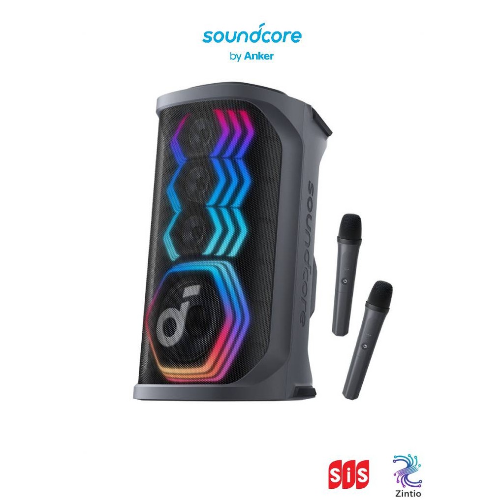 Anker Soundcore Rave 3S Partybox Karaoke Speaker ฟังก์ชั่นไกด์เสียงร้อง Ai ลำโพงปาร์ตี้ ไร้สายแบบพกพ