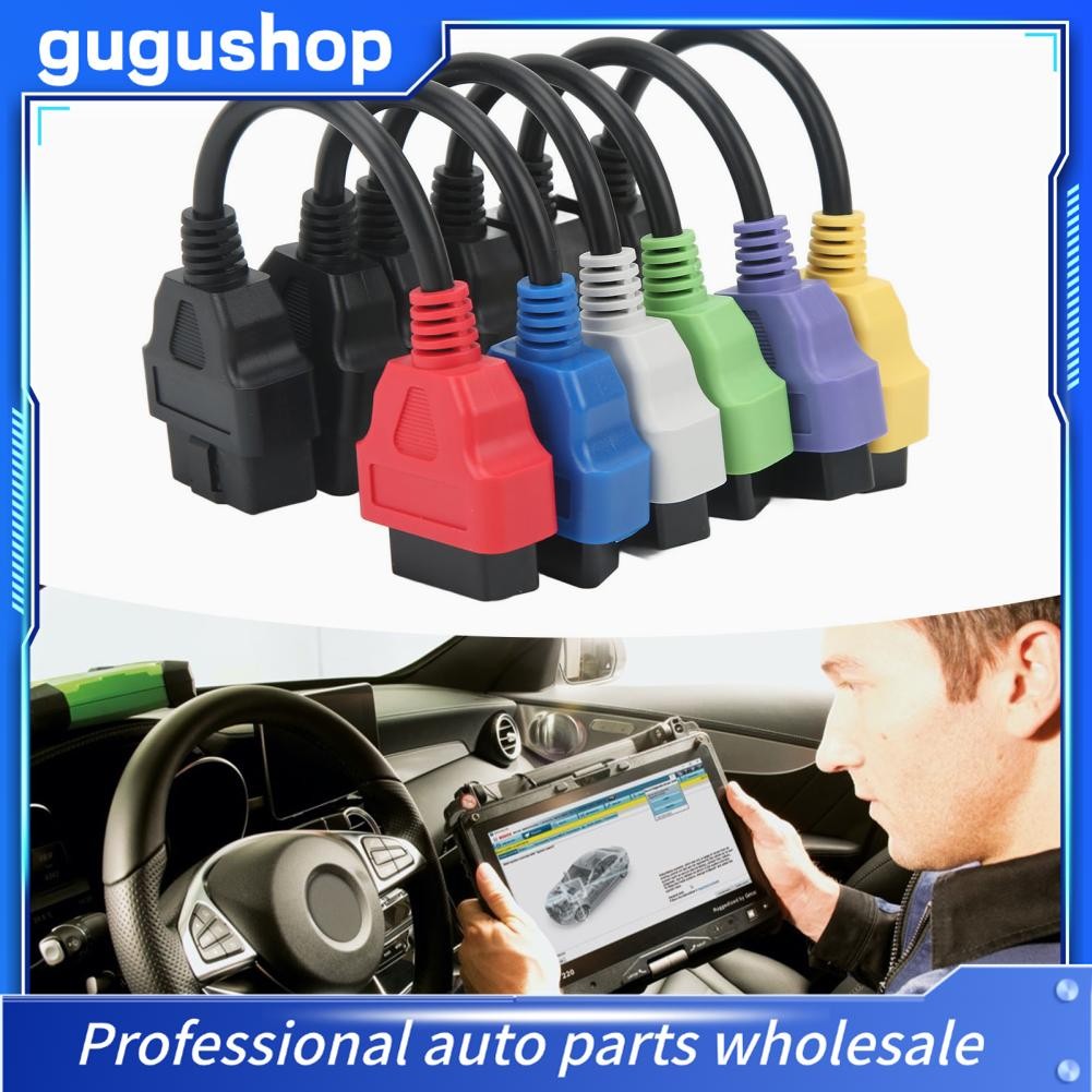 Gugushop สแกนเนอร์อะแดปเตอร์ OBD2 เคเบิล 22 ซม./8.66in ใน ABS Relibale สำหรับรถยนต์