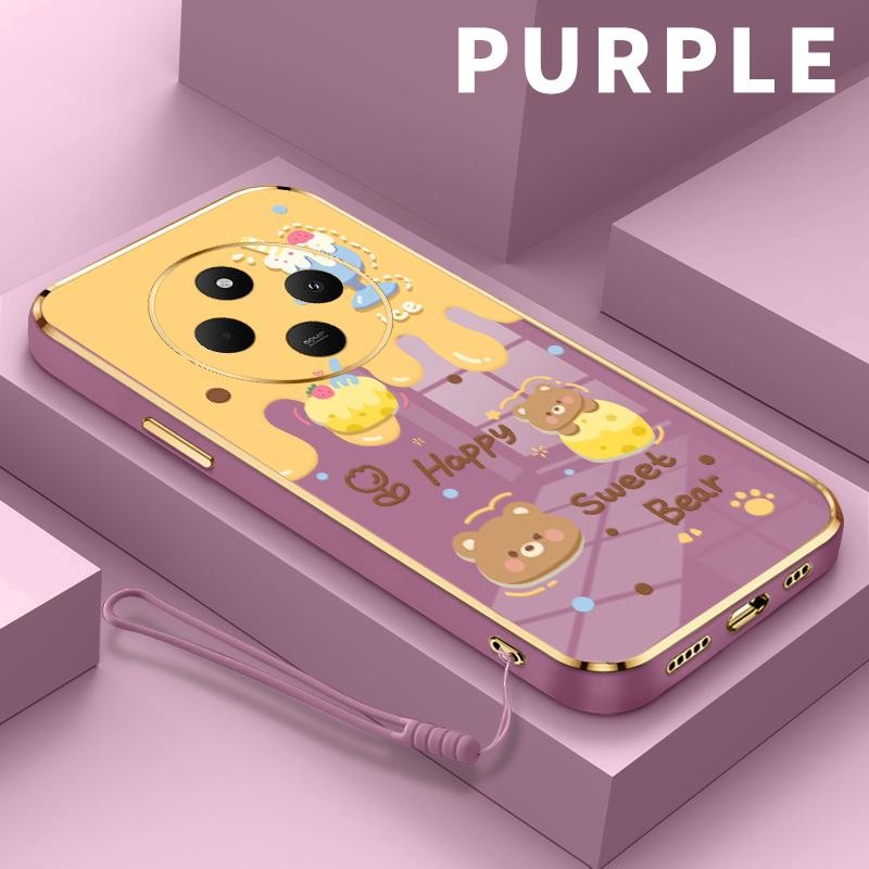 เคสนิ่ม Xiaomi Redmi 14C A1 A2 A3 K30 Pro Zoom Ultra K40 Plus K50 K70E S2 Turbo 4 5G Y2 Y3 หมีน้อยซิ