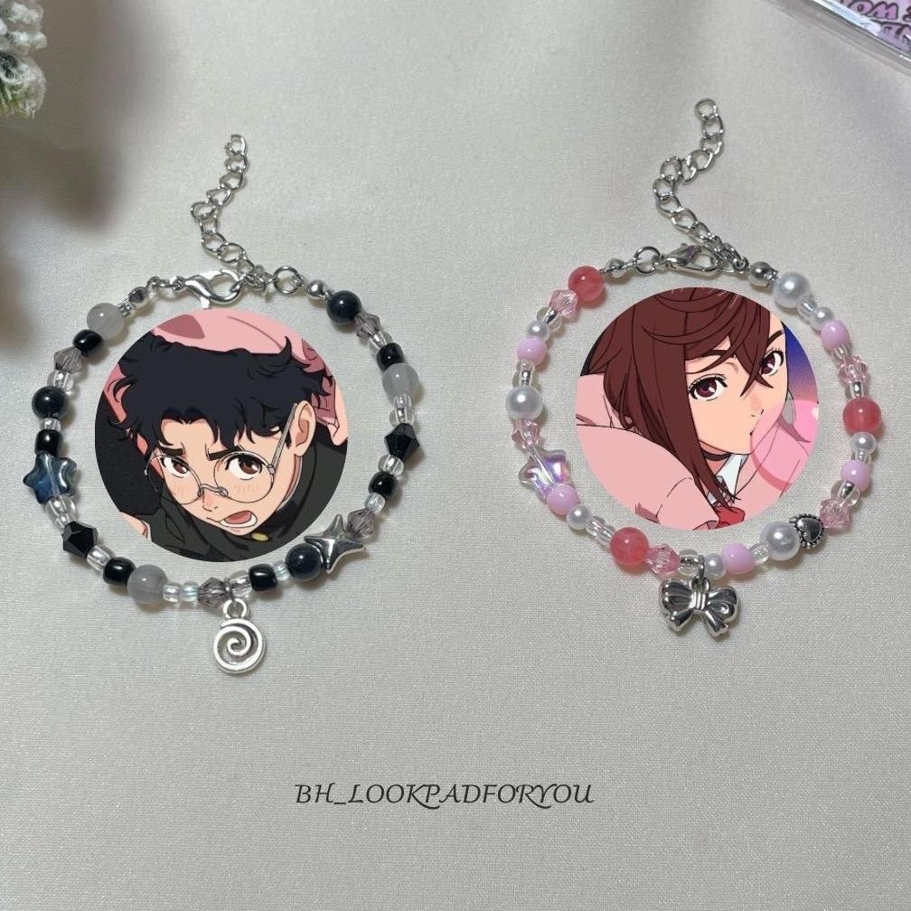 กำไลลูกปัดคู่ okarun&momo