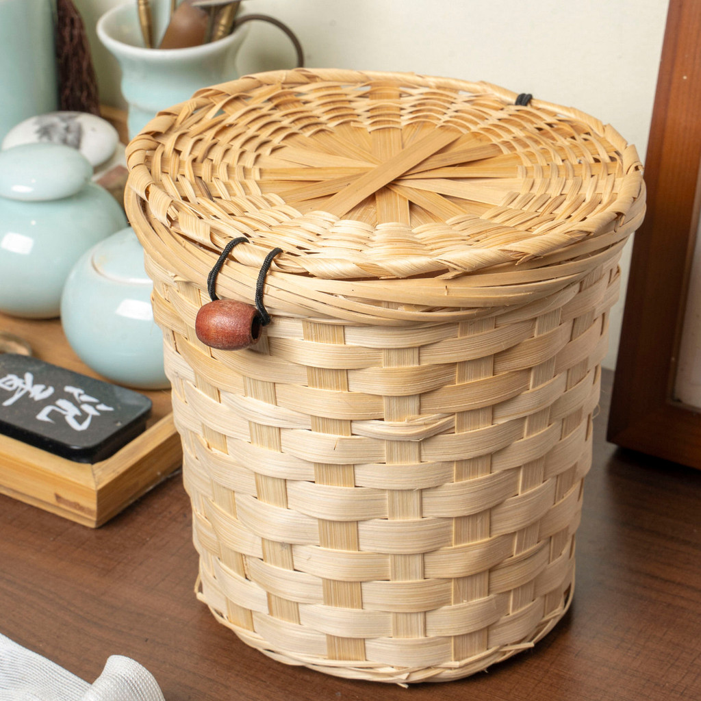 2025新款DM2-52竹茶盒茶ตะกร้า竹摆件复古家居装饰品复古家居装饰品 DM2-52 ไม้ไผ่ทอชากล่องโต๊ะกาแฟตะกร้าไม้ไผ่ลูกตุ้ม20251007