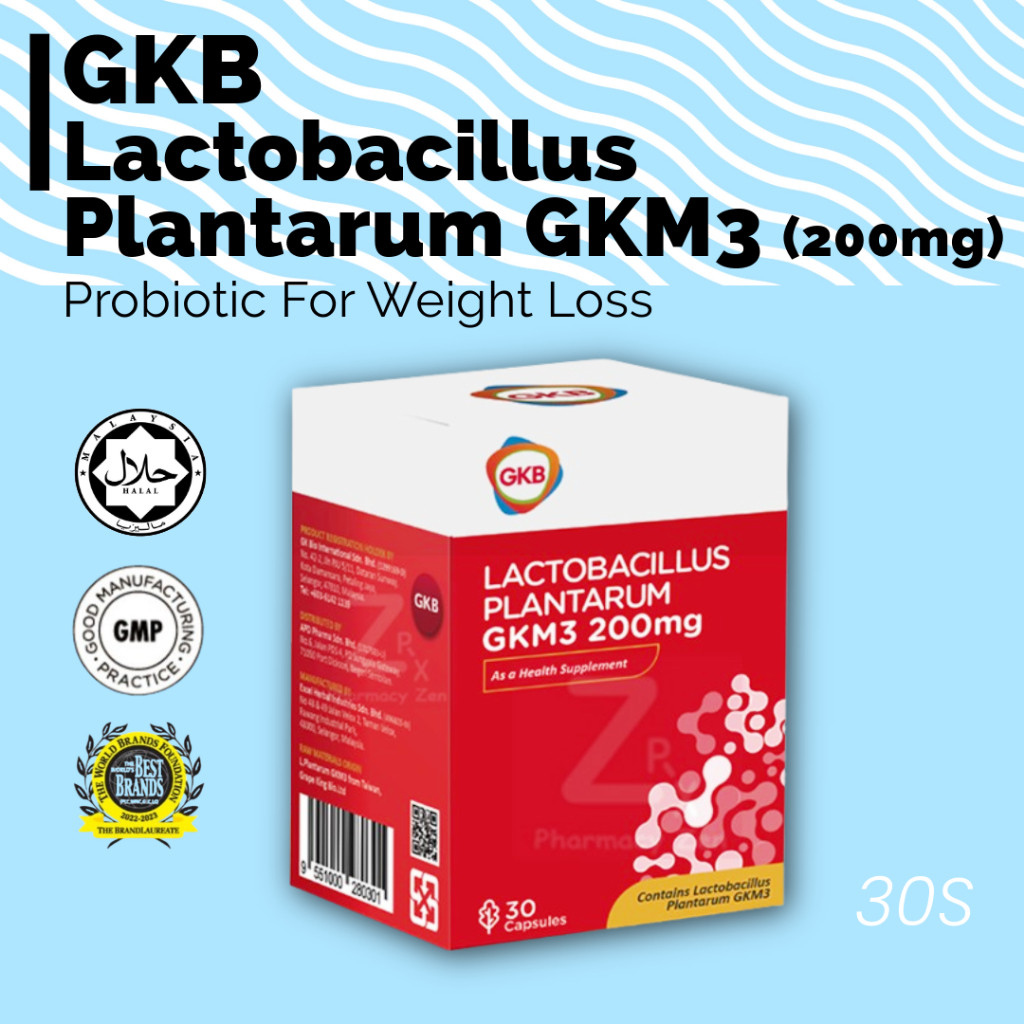 buy  3 free1 GKB Lactobacillus Plantarum GKM3 200mg | For Weight Loss & Support Digestion 减肥的益生菌 exp