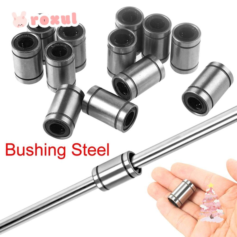 ROXUL Bushing Steel สําหรับเครื่องพิมพ์เหล็กชุบนิกเกิล LM3UU LM4UU LM5UU LM6UU