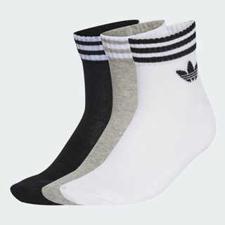 adidas Lifestyle 3-Stripes Ankle Socks 3 Pairs Unisex White …