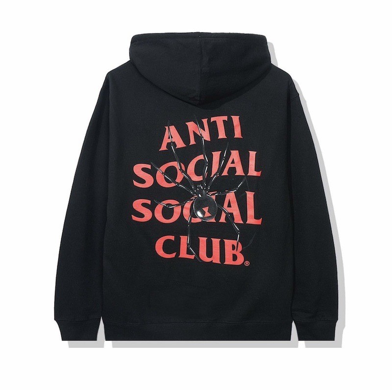 ขายร้อน Anti Social Club Asc เสื้อกันหนาวมีฮู้ดพิมพ์ลายตัวอักษรสําหรับผู้ชายและผู้หญิงเสื้อแจ็คเก็ตม