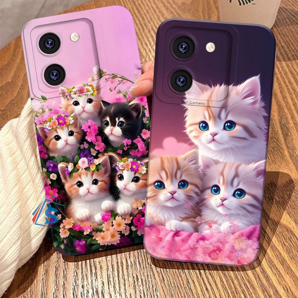 HP [SHARK CASE] Softcase VIVO Y22 Y22S Y35 Y27S Y27 4G/5G Y36 4G/5G Y16 Y19 Pet Cat Motif - เคส Vivo