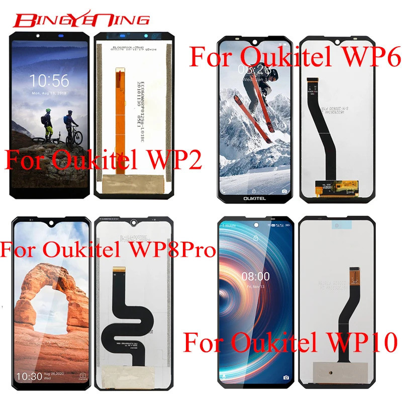 มีสไตล์ Oukitel Wp2 Wp5 Wp5 Pro Wp6 หน้าจอ Lcd สําหรับ Wp8 Pro Wp10 หน้าจอ LCD Assembly Replacement 