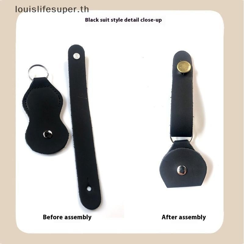 LLS PU หนังกีตาร์สายคล้องหนังสายคล้องคอปรับ Headstock Adaptor สําหรับไฟฟ้า/เบสกีตาร์สายเข็มขัดอุปกรณ