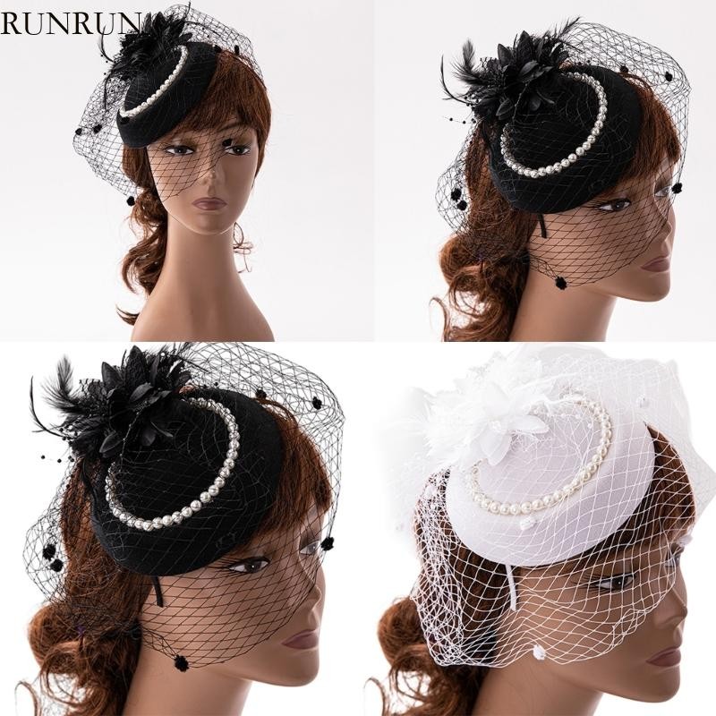 หมวกประดับดอกไม้ Fascinator และ Veil สำหรับผู้หญิง