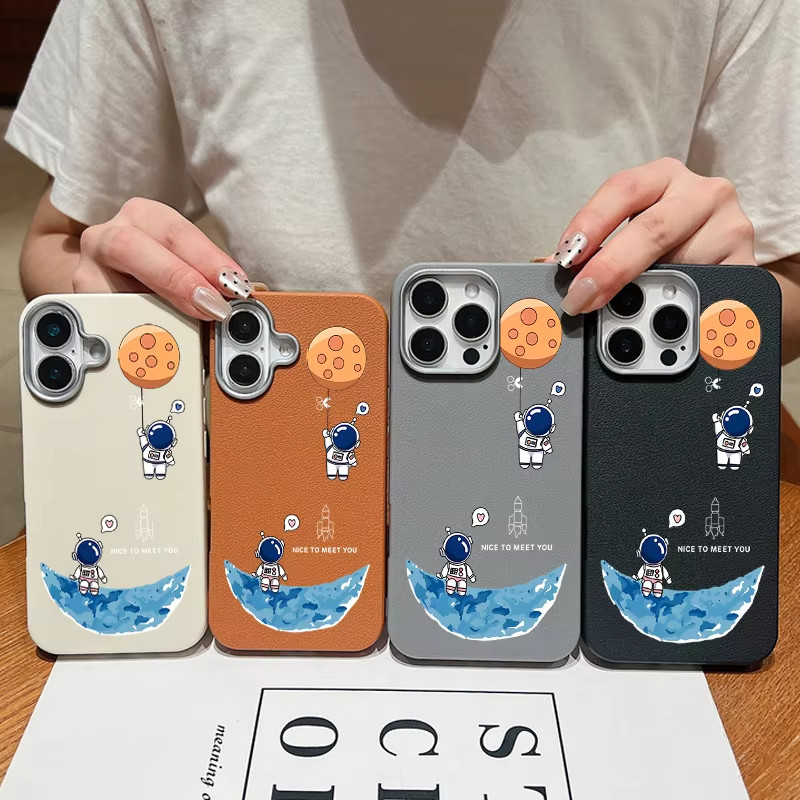 นักบินอวกาศ Moon รูปแบบเคสโทรศัพท์สําหรับ Realme 8 8S 15 14 Pro + หมายเหตุ 70 70T 14T C71 XT X2 Q3 C