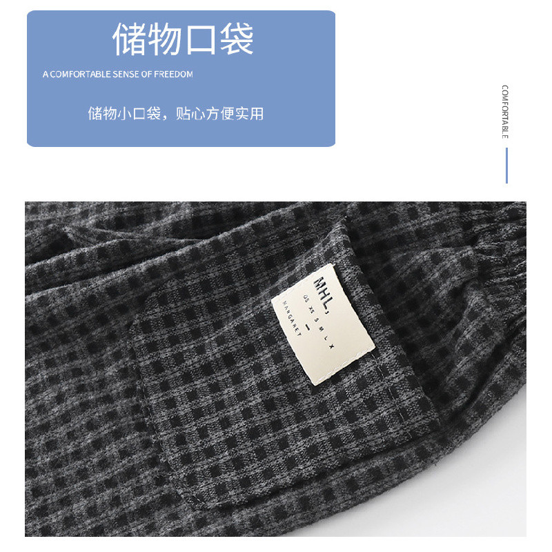 80-160กางเกงลายสก็อตขายาวสำหรับเด็กชายและเด็กหญิงฤดูใบไม้ผลิและฤดูใบไม้ร่วง กางเกงสไตล์โคมไฟสำหรับใส่เที่ยว - รูปที่ 6