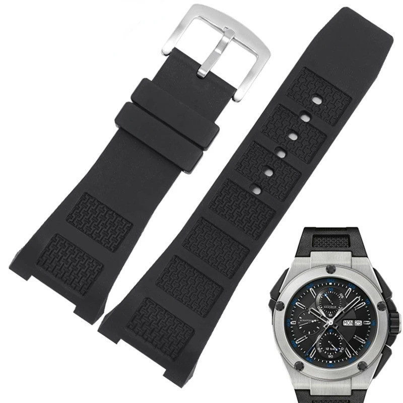 สายนาฬิกาซิลิโคนสําหรับ IWC Engineer Iw323602 ฉัน376501 ฉัน322503 สายนาฬิกาข้อมือผู้ชายยางกันน้ํานุ่