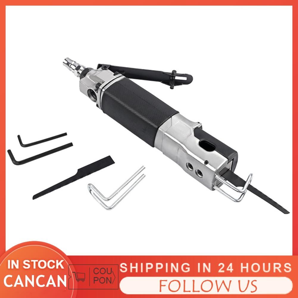 Cancanshop Cancanshop PNEUMATIC Air เลื่อยลูกสูบ 90PSI 9000BPM มือถือโลหะ Heavy Duty อลูมิเนียม SABE