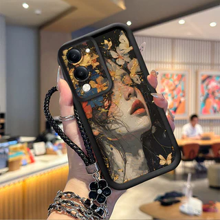 เคส VIVO Y04 เคสป้องกันโทรศัพท์ซิลิโคนอ่อนนุ่มเทรนด์ภาพสีดํา TYHS