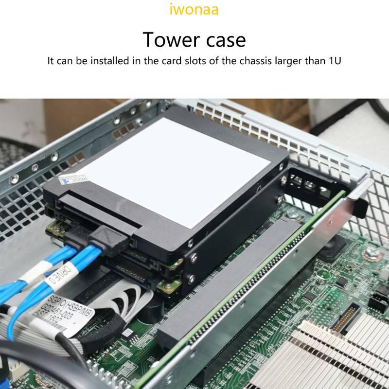 Iwo ระบายความร้อนที่มีประสิทธิภาพ SSD HDD Bracket SSD HDD Holder สําหรับเดสก์ท็อป PCI Card Slot