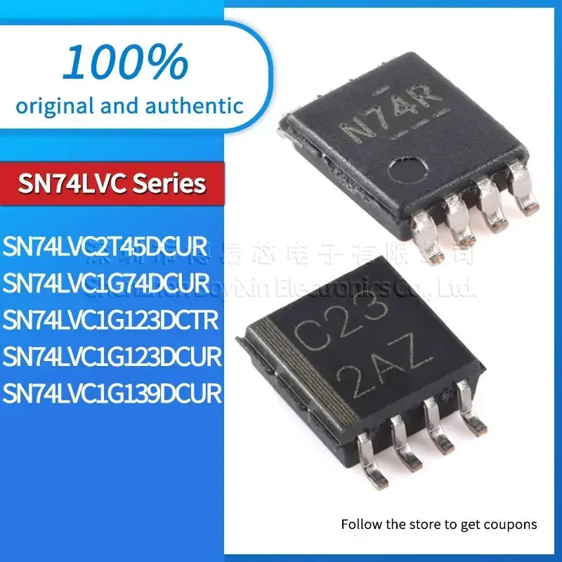 5PCS SN74LVC2T45DCUR SN74LVC1G74DCUR SN74LVC1G123DCTR SN74LVC1G123DCUR SN74LVC1G139DCUR SOP ชิป ic