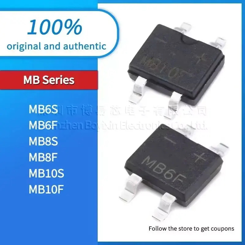 5 ชิ้น MB10F MB10S MB8F MB8S MB6F MB6S sop ชิป ic