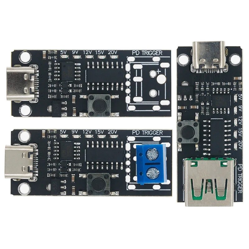 100W 5A Type-C USB QC Decoy Trigger Board 5V 9V 12V 15V 20V เอาต์พุต PD 2.0 3.0 Trigger Adapter การเ
