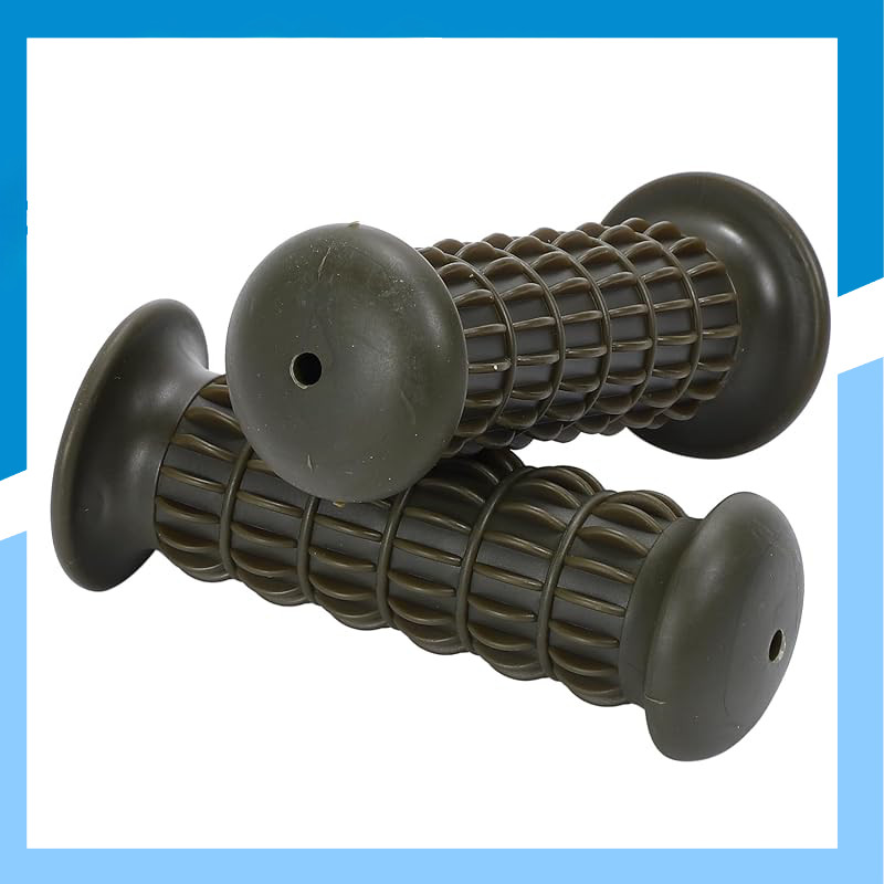 Nakira Motorcycle Grips Set for 1-inch & 22.2mm Handlebars - Rubber G-Type in Multiple Colors