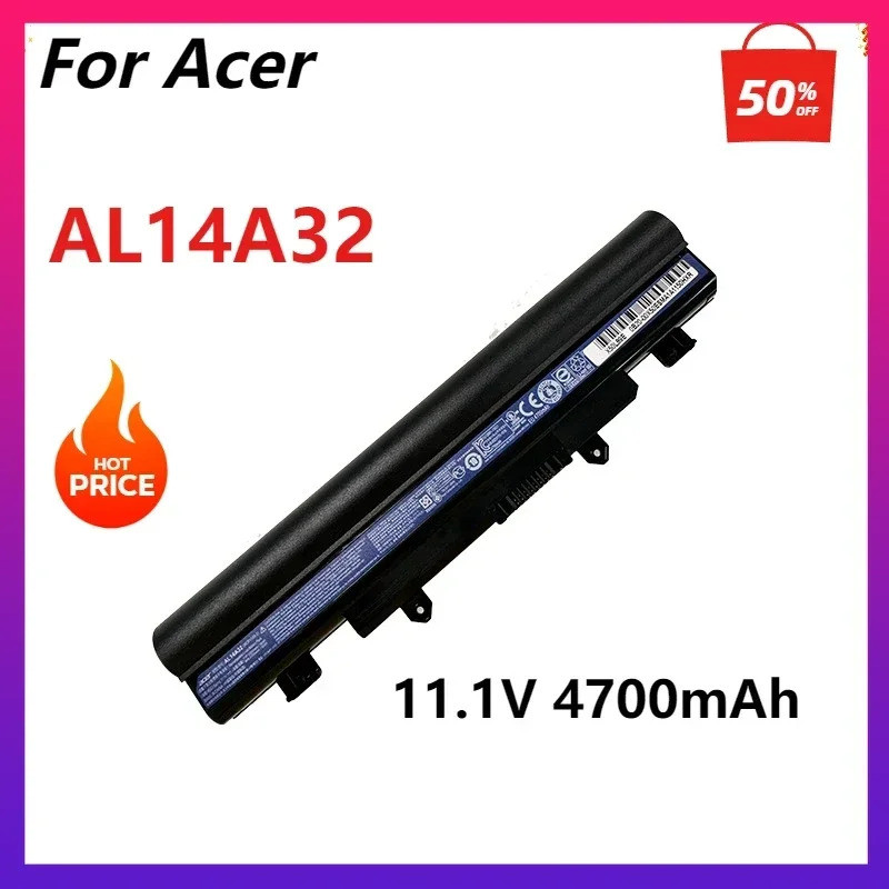 AL14A32 แบตเตอรี่แล็ปท็อปสําหรับ Acer Aspire E5-472-472G-551G-571G-572G AL14A32
