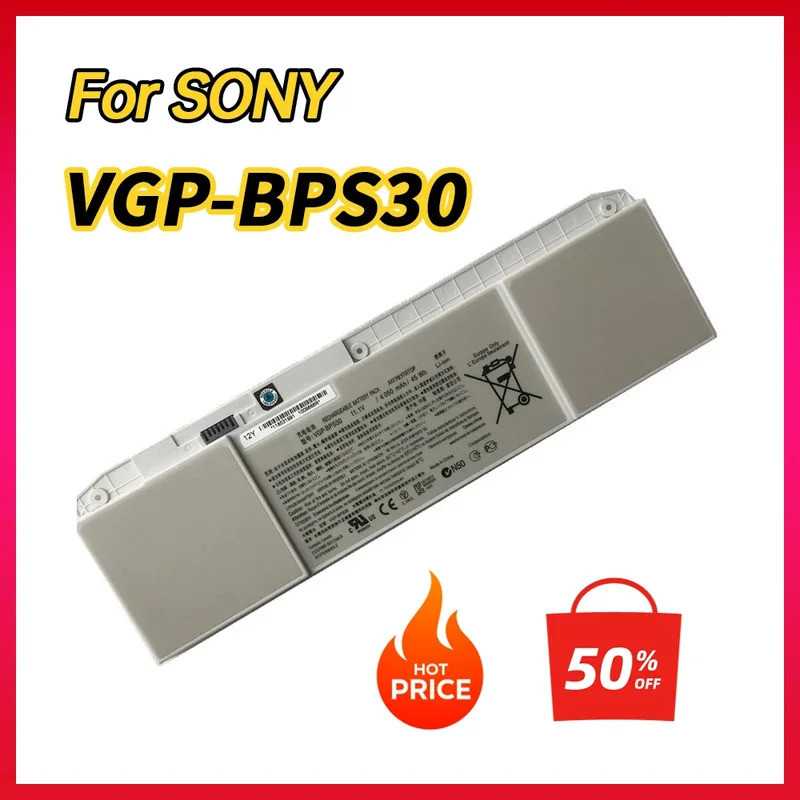 VGP-BPS30 แบตเตอรี่แล็ปท็อปสําหรับ SONY Vaio T11 T13 SVT131A11P SVT13115FGB SVT1312X1RS SVT13132CXS 