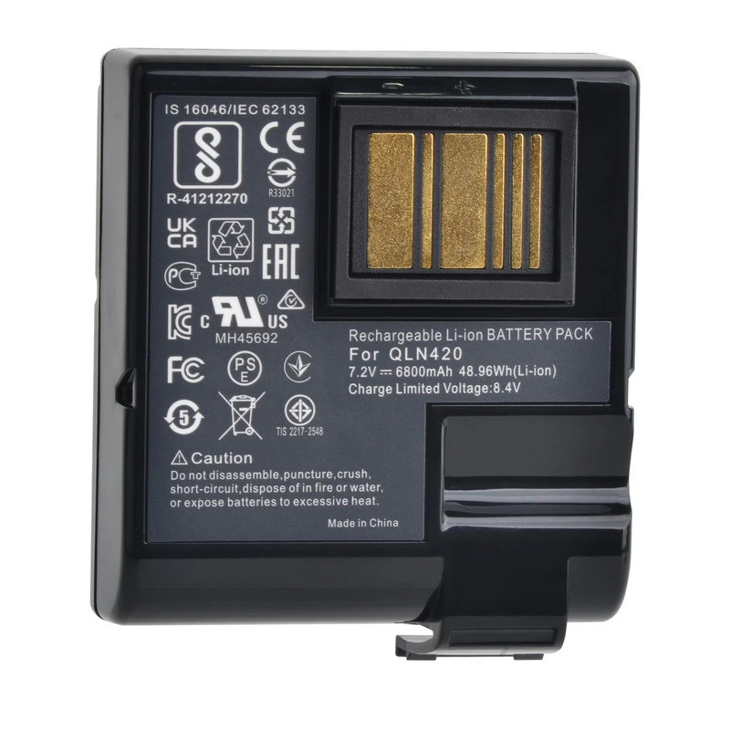 6800mAh QLN420 แบตเตอรี่ 7.2V P1040687 แบตเตอรี่ทดแทนสําหรับ P1050667-016 สําหรับ Zebra QLN420 ZQ630