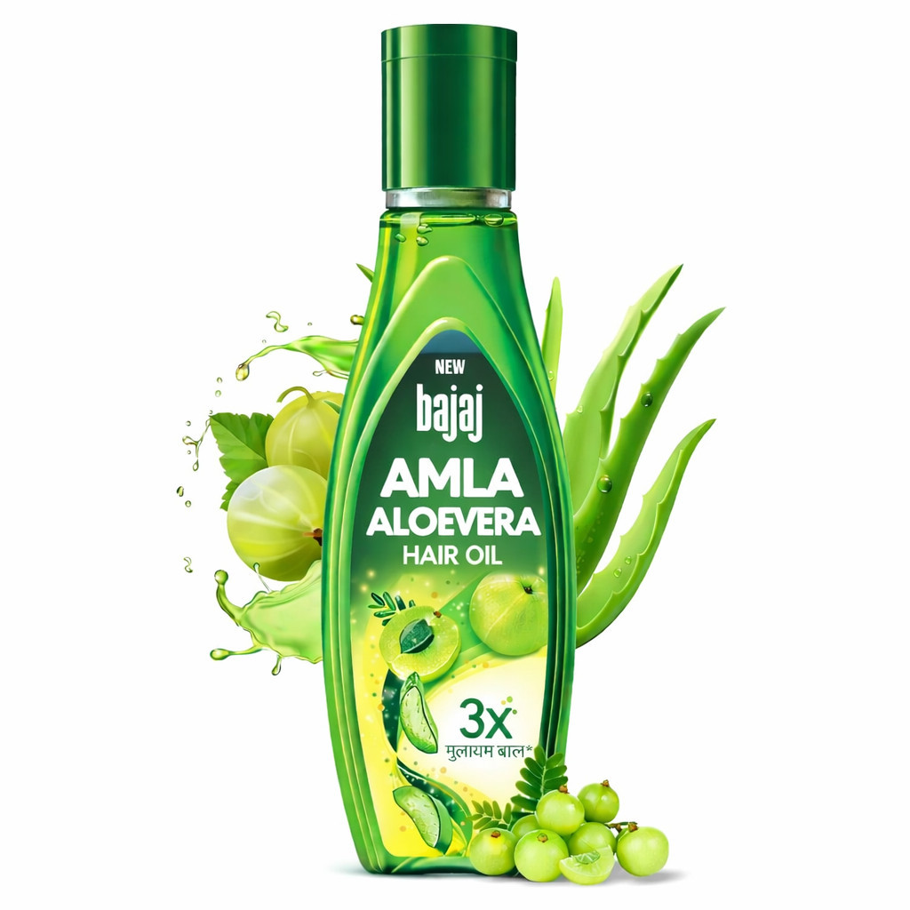 Bajaj Aloe Vera Amla Hair Oil มะขามป้อม + ว่านหางจระเข้ สำหรับบำรุงเส้นผม