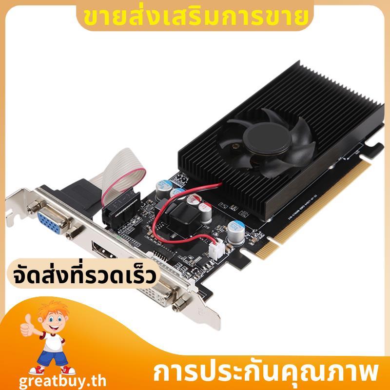 GT210 1GB DDR2 64Bit กราฟิกการ์ด PCIE 2.0 GPU - ใช้งานร่วมกับ DVI VGA เดสก์ท็อปการ์ด greatbuyth