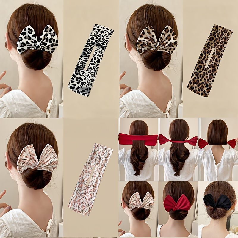 网红懒人盘发神器丸子头扭扭盘发器旋转发带头饰Hair styling tool for lazy people, fluffy flower buds, hair accessories, tie h