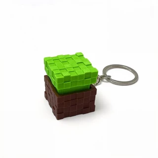 3D พิมพ์ Minecraft Creeper TNT Clicker พวงกุญแจ Fidget ของเล่น Pixel Block กระเป๋าเป้สะพายหลัง Charm ของขวัญ
