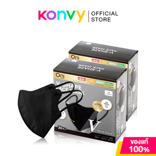 Oni V-Shape Face Mask [35pcs x 2boxes] #White โอนิ หน้ากากอนามัย สีขาว 35ชิ้น.