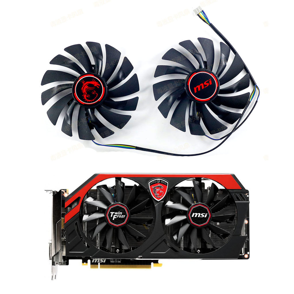MSI/MSI GTX750 750ti 760 770 780ti 950 960 พัดลมระบายความร้อนการ์ดกราฟิก