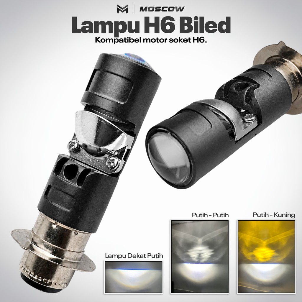 CAHAYA H6 ไฟ LED รถจักรยานยนต์เลนส์ท้องโปรเจคเตอร์ Mini Universal ซ็อกเก็ต H6 ปลั๊กเล่นแบนตัด H6 BIL