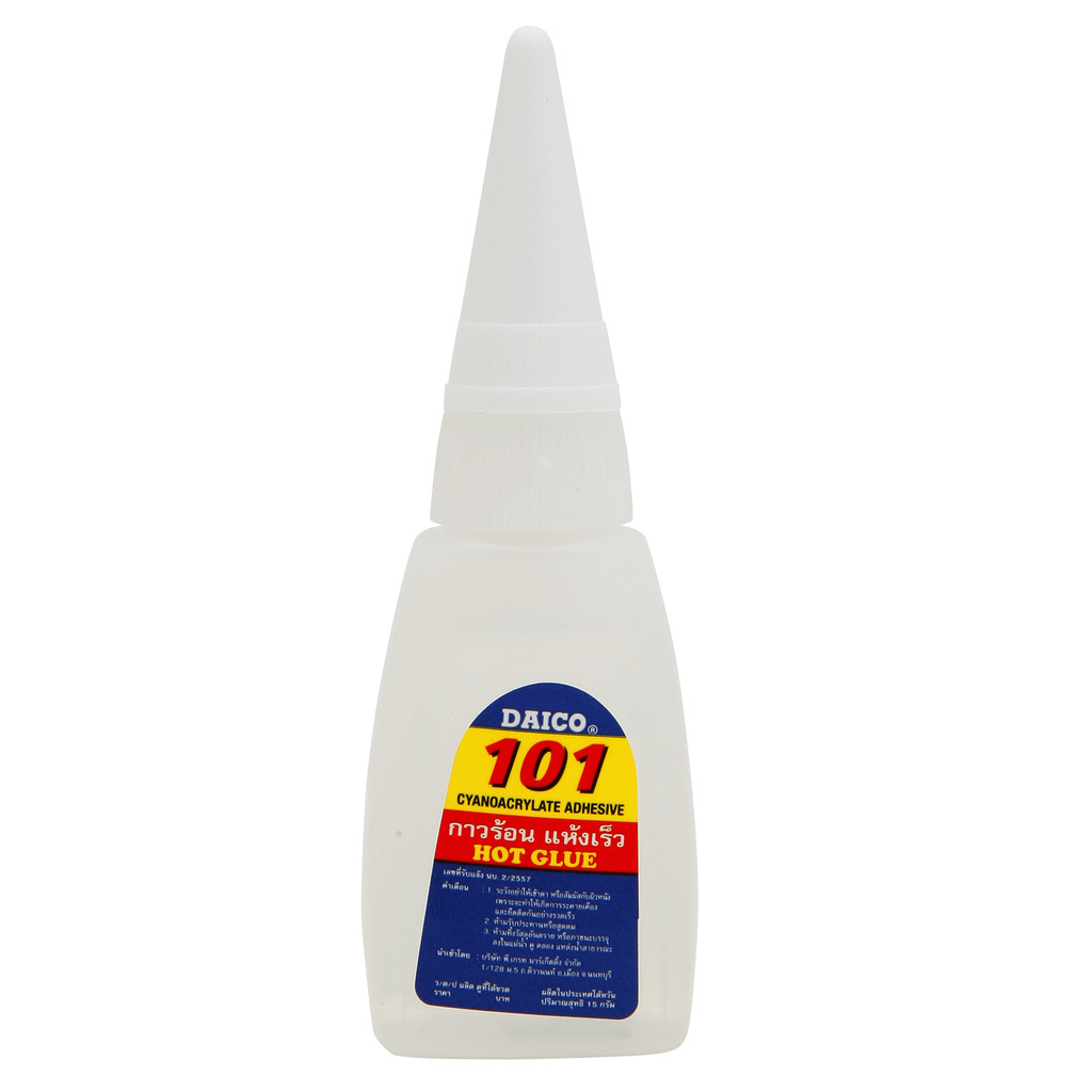DAICO กาวร้อน 15 กรัม (12 หลอด/กล่อง) น้ำเงิน ไดโก้ 101