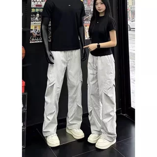 ใหม่ ป้อมปราการ กางเกงสินค้ากางเกงกางเกงลําลองหลวมตรงสาวฤดูร้อนแฟชั่น