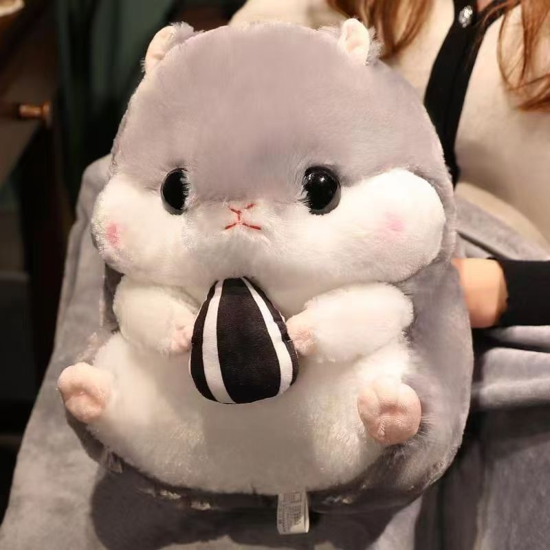 Hamster Doll Pillow Melon Seed Doll ตุ๊กตาขนนุ่ม ของขวัญ