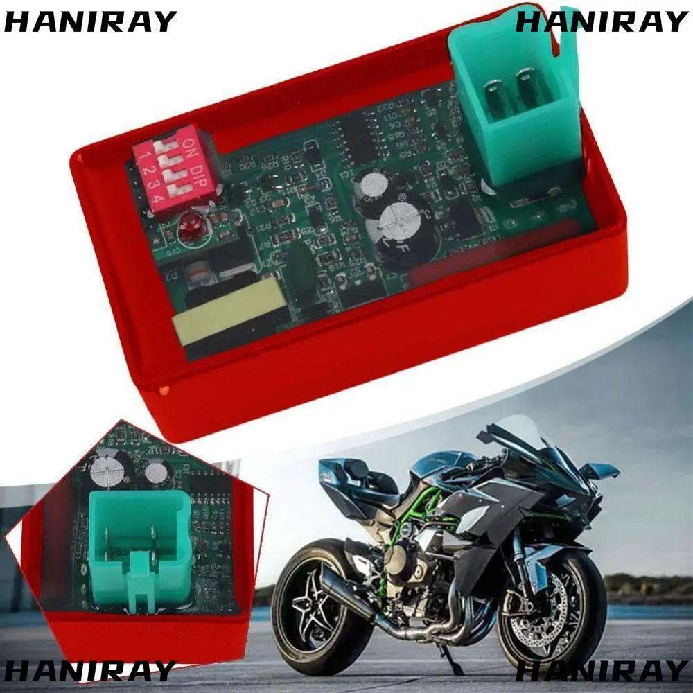 HANIRAY 4 Pin Starter CDI, 4 Pin เครื่องยนต์จุดระเบิดรถจักรยานยนต์ CDI Igniter, Dual Plug CDI โมดูลจ