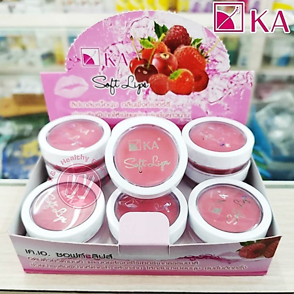 KA lip care soft lip 2 g - เคเอ ลิปมัน บำรุงริมฝีปาก พิเศษ 3 ตลับ 50 บาท