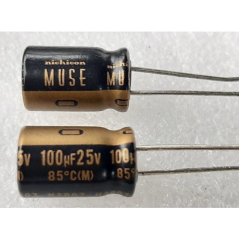 Nichicon MUSE KZ 100uf 25v For Audio Equipment capacitor ตัวเก็บประจุ คาปาซิเตอร์