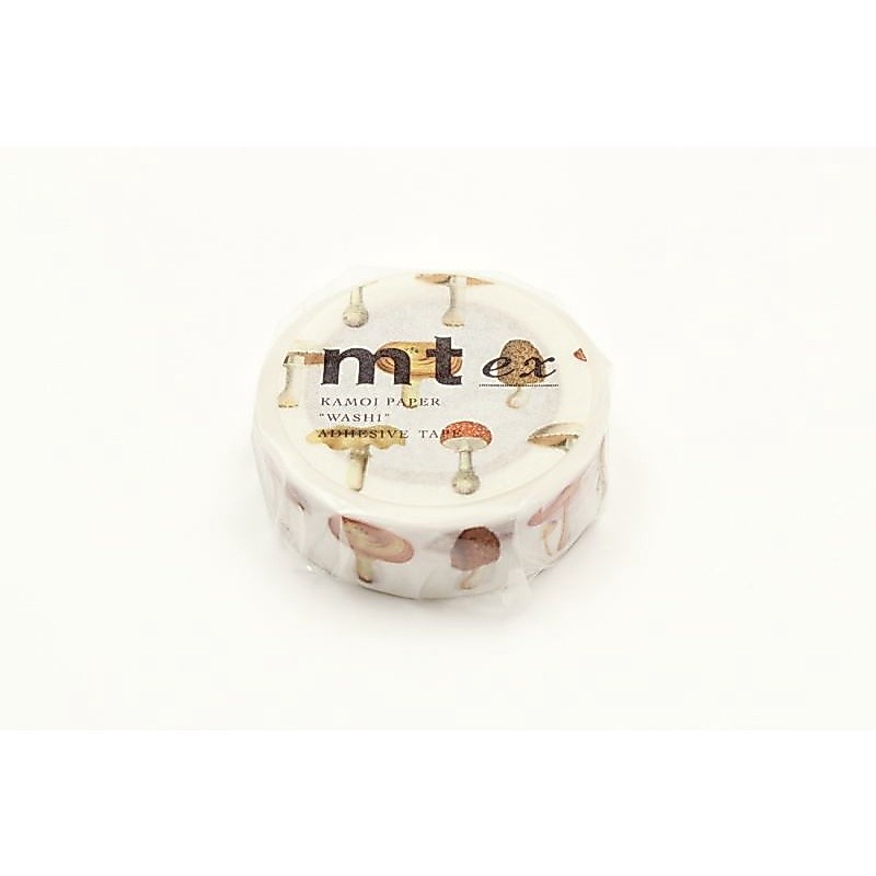 mt masking tape R mushroom (MTEX1P119R) / เทปตกแต่งวาชิ รุ่น R ลาย mushroom แบรนด์ mt masking tape ประเทศญี่ปุ่น