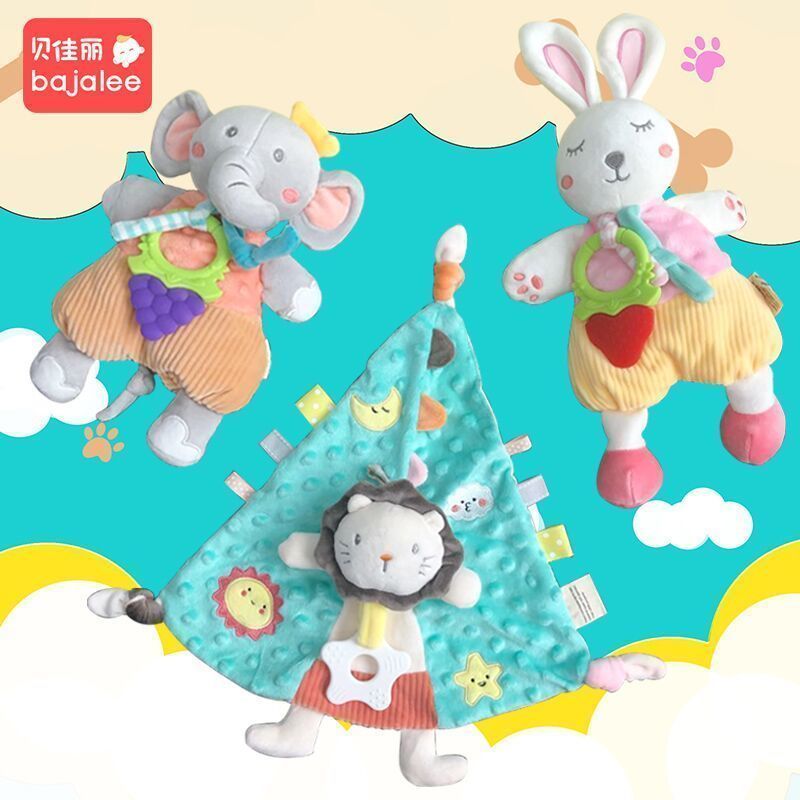 新生婴儿安抚巾婴儿可入口玩偶宝宝哄睡觉神器0-1岁手偶睡眠玩具6/24 Newborn Baby Comfort Blanket, Baby Teething Toy, Baby Sleep Aid,