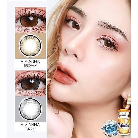 คอนแทคเลนส์[บิ๊กอาย] Vivianna Brown / Gray / Black (Montra) ☁️ มี อย.ไทย